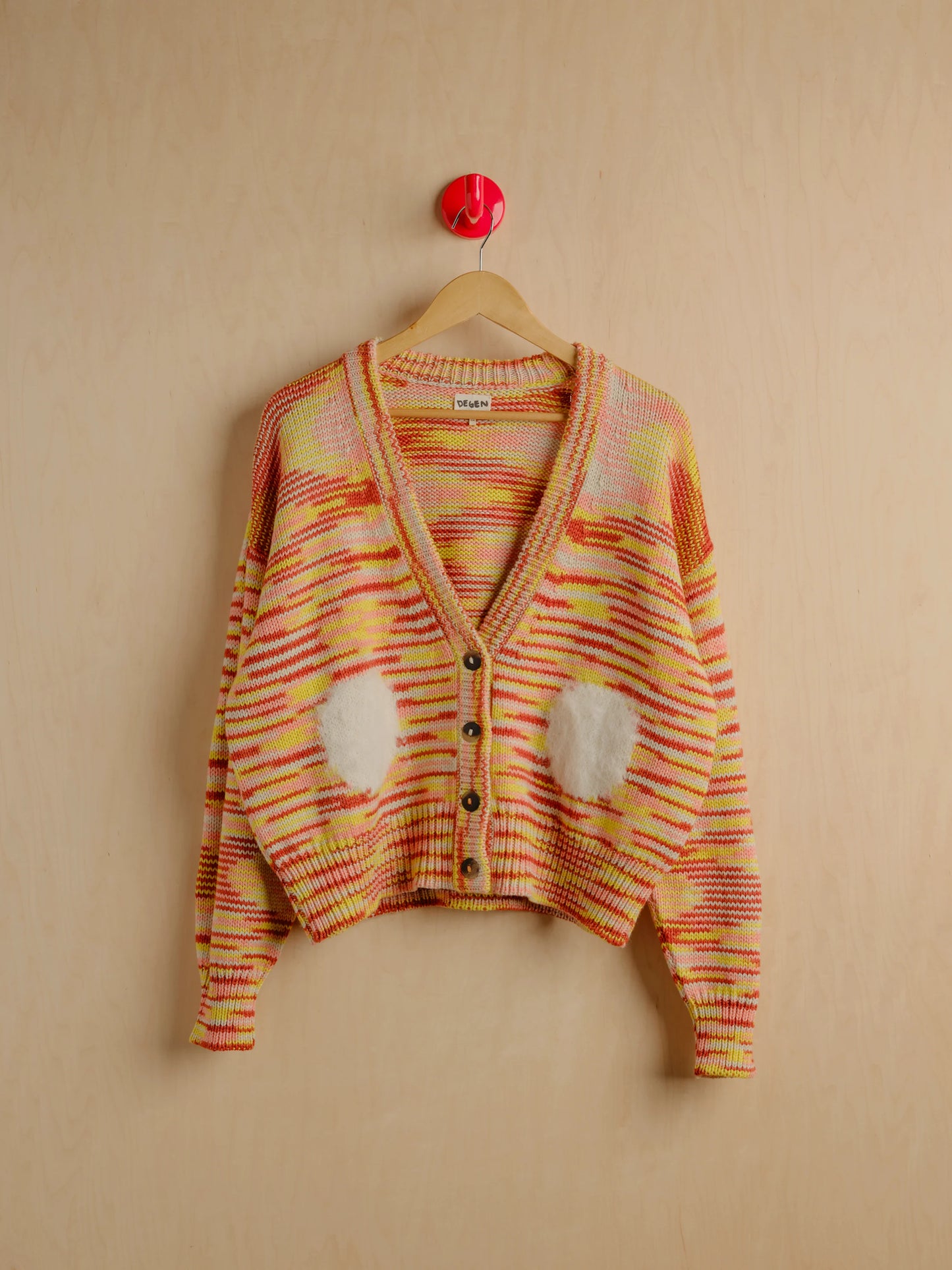 Space Dye Dot Cardigan - Sunrise