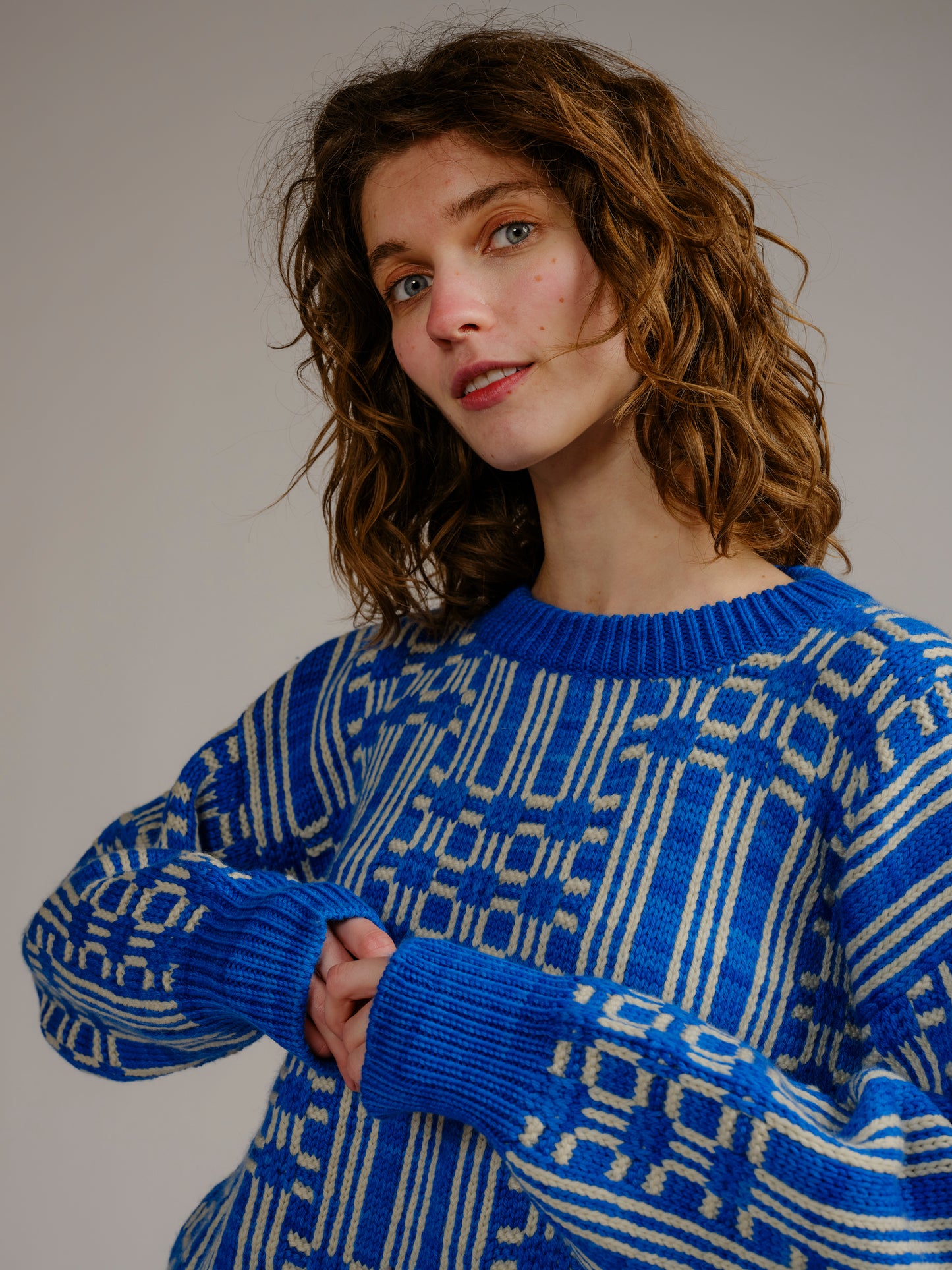 Passing Through Sweater - Cerulean