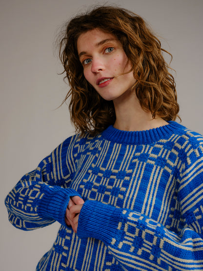 Passing Through Sweater - Cerulean