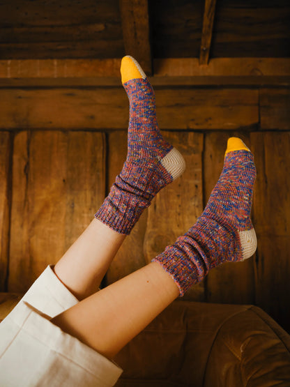 Cotton Split Toe Crew Socks