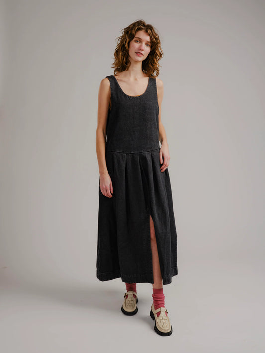 Edie Dress - Black Denim