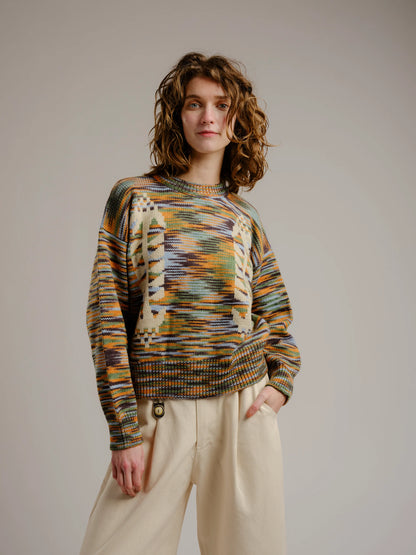 Cone Flower Sweater - Storm