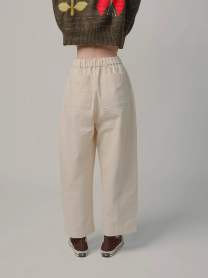 Natural Denim Woven Pants