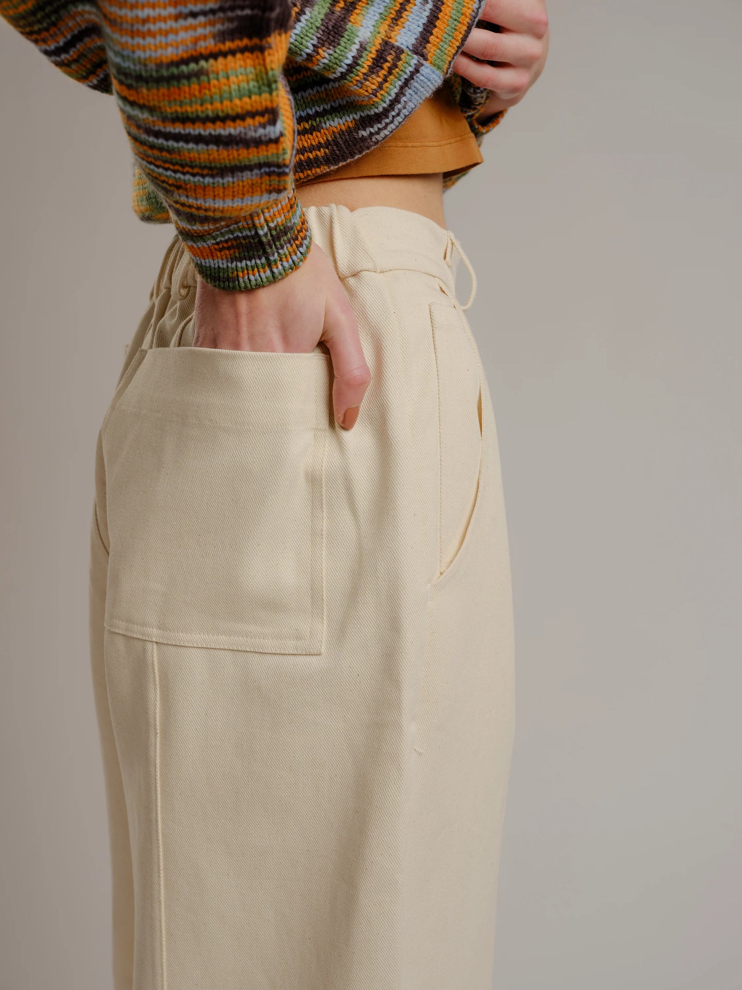 Rylie Wide Leg Pant - Natural