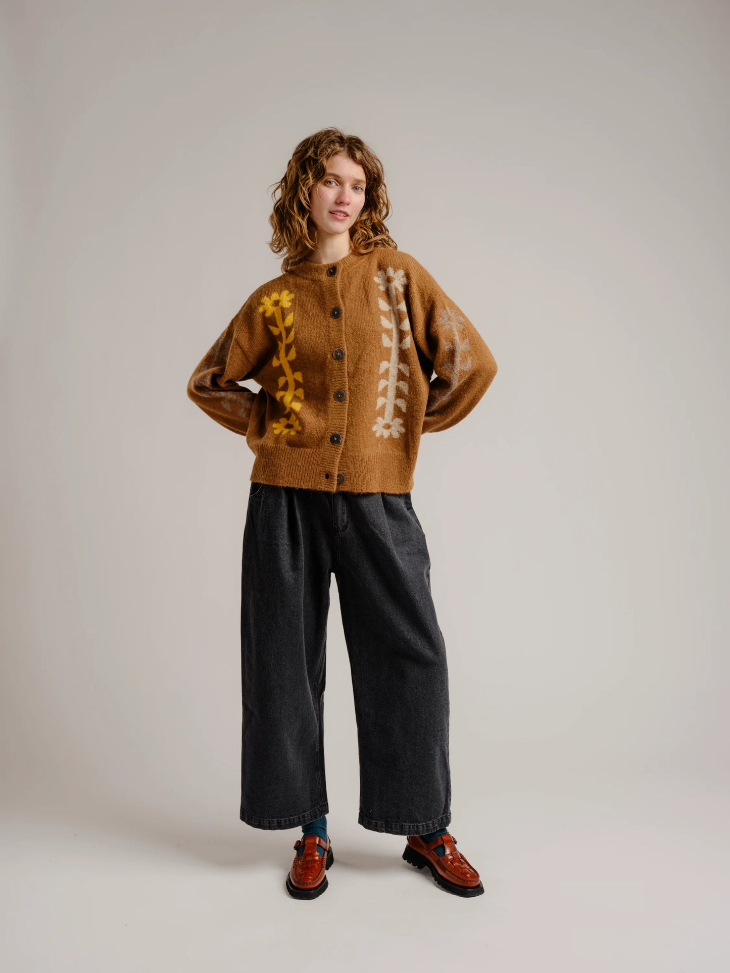 Rylie Wide Leg Pant - Black Denim