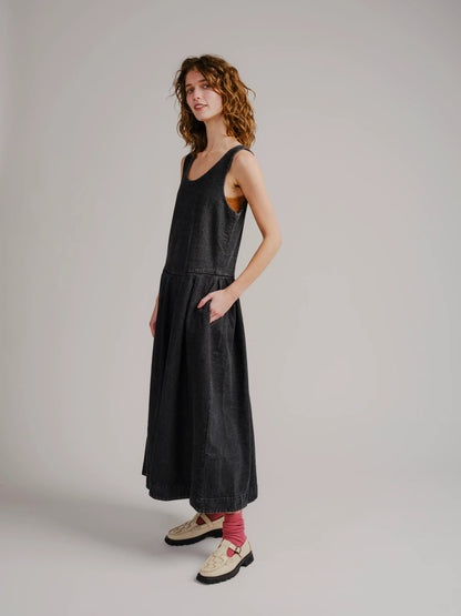 Edie Dress - Black Denim