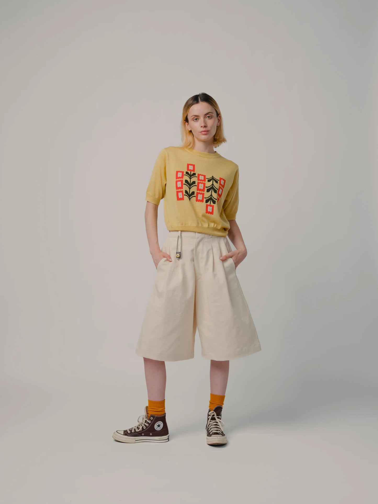 Natural Denim Woven Short
