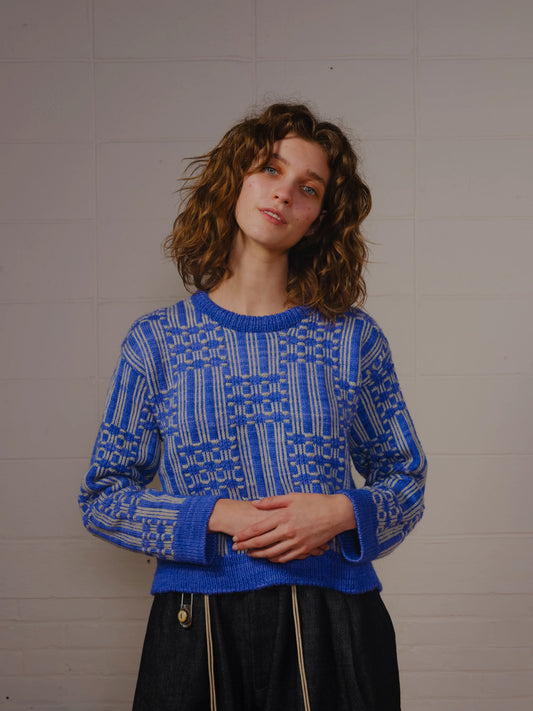 Passing Through Sweater - Cerulean