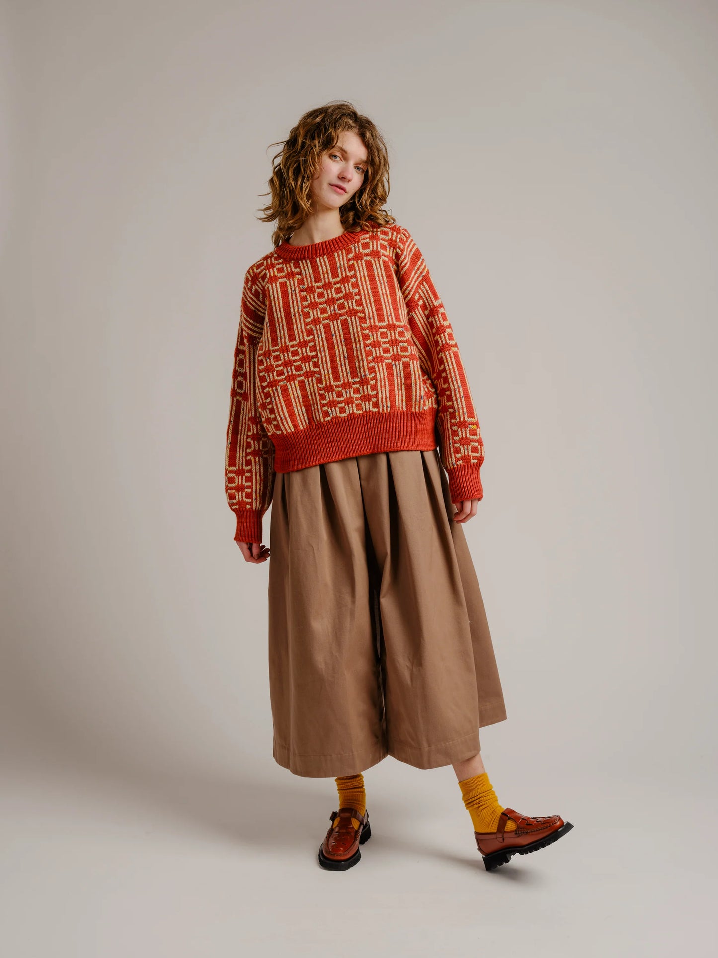 Passing Through Sweater - Brick