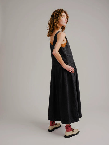 Edie Dress - Black Denim