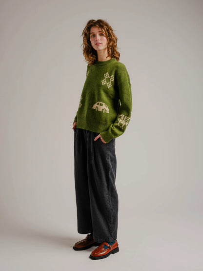 Rylie Wide Leg Pant - Black Denim