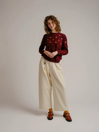 Rylie Wide Leg Pant - Natural