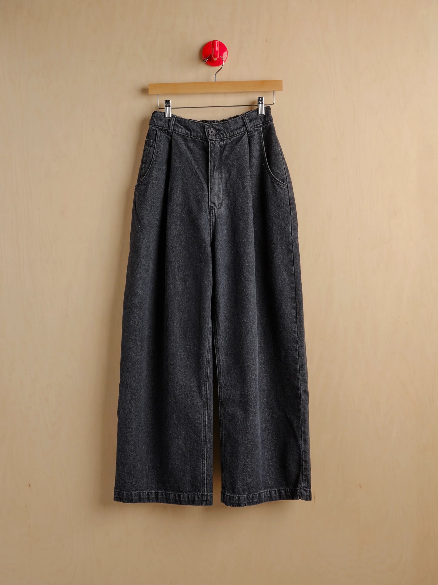 Rylie Wide Leg Pant - Black Denim
