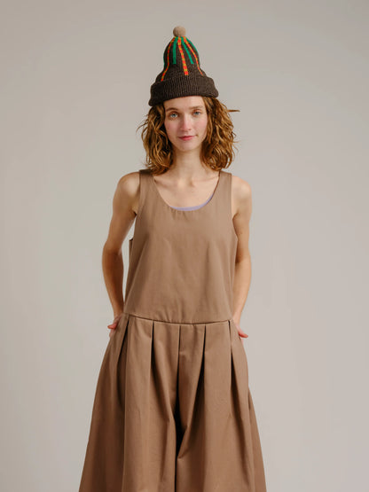 Edie Dress - Chestnut Twill